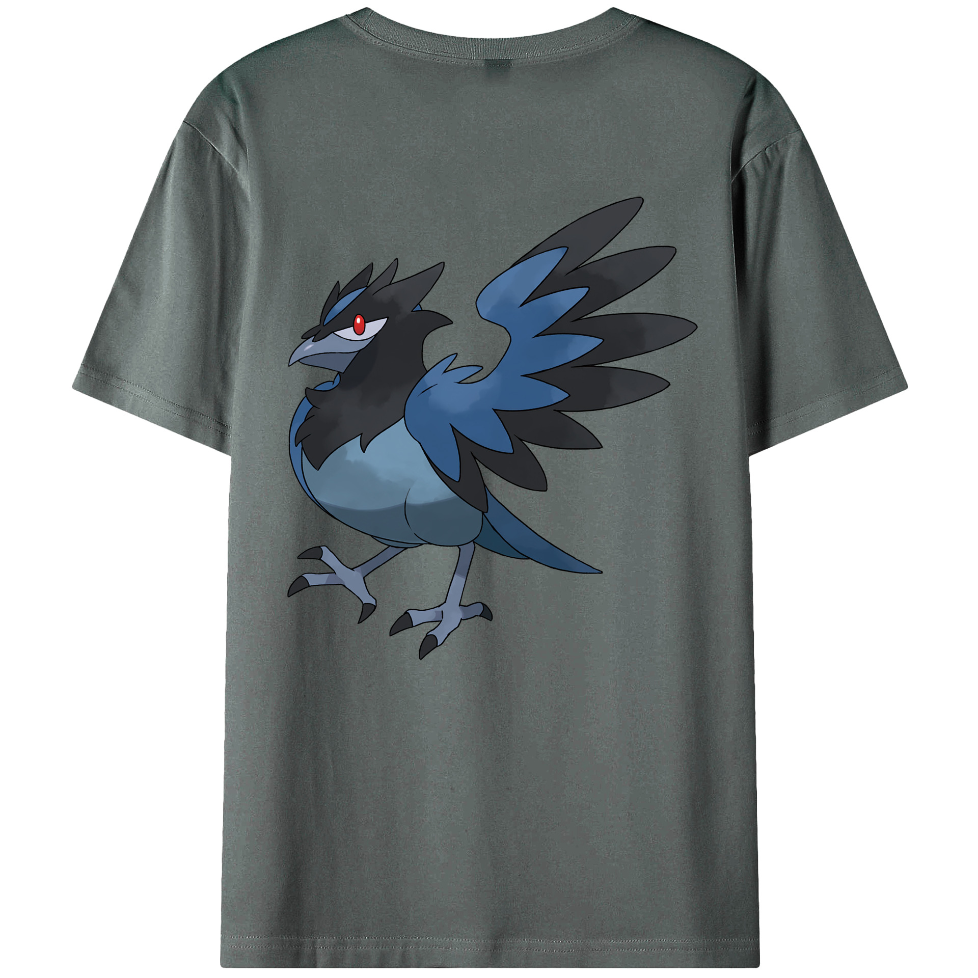 （画像用） ポケットモンスター Pokémon 綿100％ メンズ半袖Tシャツ（バックプリント） 通気性